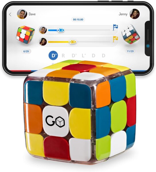 GoCube Edge GC33E, elektronischer Bluetooth 3x3 Speed Cube, magnetisch, App-gesteuert, interaktiver Smart Würfel, Mint, Lernspielzeug
