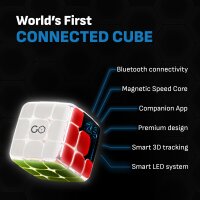 GoCube Edge GC33E, elektronischer Bluetooth 3x3 Speed Cube, magnetisch, App-gesteuert, interaktiver Smart Würfel, Mint, Lernspielzeug