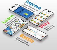 GoCube Edge GC33E, elektronischer Bluetooth 3x3 Speed Cube, magnetisch, App-gesteuert, interaktiver Smart Würfel, Mint, Lernspielzeug