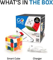 GoCube Edge GC33E, elektronischer Bluetooth 3x3 Speed Cube, magnetisch, App-gesteuert, interaktiver Smart Würfel, Mint, Lernspielzeug