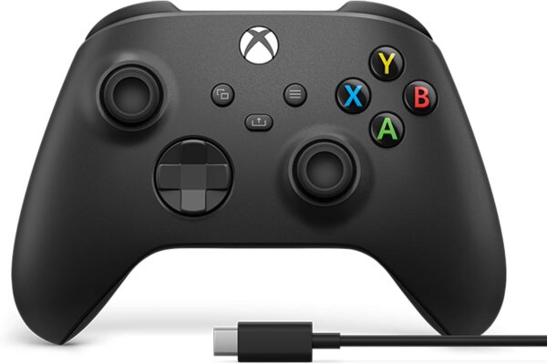 Xbox Wireless Controller 1914, Gamepad for PC, incl. USB-C cable, wireless, ergonomic, vibration function