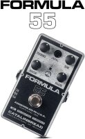 Catalinbread Formula 55 Overdrive-Pedal, Tweed-Style, Gitarreneffekt, Schwarz/Silber, Vintage-Sound, Amp-in-a-Box