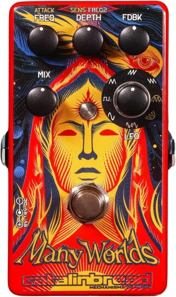 Catalinbread Many Worlds Phaser, 8-stage, multi-effects unit, versatile modulation, red
