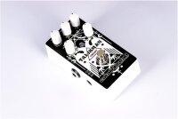 Catalinbread Talisman Reverb Pedal, Studio Plate Effektgerät, Schwarz-Weiß, vielseitige Klangregelung, kompakt für Gitarren