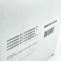 Compatible 4-pack toner set W2070A/1/2/3 117A for HP Color Laser 150, MFP 178, MFP 179 – Black, Cyan, Magenta, Yellow