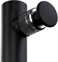 PULSIO AIR Mini-Massagepistole, Aluminiumgehäuse, leicht, leise, 2 Monate Akkulaufzeit, tragbar, Muskelentspannung, Schwarz