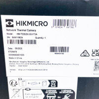 HIKMICRO HM-TD2628-3/G1/T3A thermal imaging camera, 256x192 pixels, 3mm lens, compact, high sensitivity