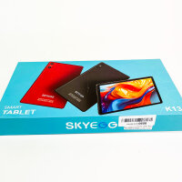 Skyegg 10 Zoll Tablet, Android 14, 128GB erweiterbar, Octa-Core, 6000mAh, GPS, Bluetooth, inkl. Tastatur & Maus, Rot