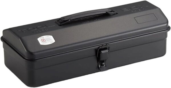 Toyo Y-350 Werkzeugkasten, Stahl, Schwarz, Camber-Top Design, tragbar, abschließbar, 35 cm