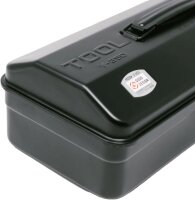 Toyo Y-350 Werkzeugkasten, Stahl, Schwarz, Camber-Top Design, tragbar, abschließbar, 35 cm