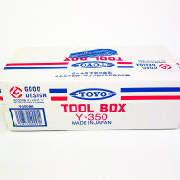 Toyo Y-350 Werkzeugkasten, Stahl, Schwarz, Camber-Top Design, tragbar, abschließbar, 35 cm
