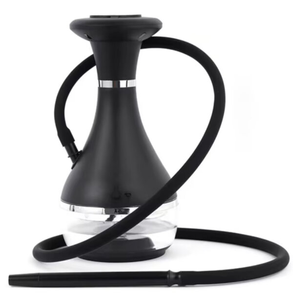 Elektronische Wasserpfeife, Edelstahl, wiederaufladbar, Shisha-Set, modernes Design, kabellos, langlebig