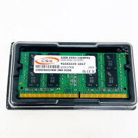 CSX CSXD4SO2400-2R8-32GB, 32GB DDR4-2400MHz SODIMM, Arbeitsspeicher, 260-Pin, Notebook RAM