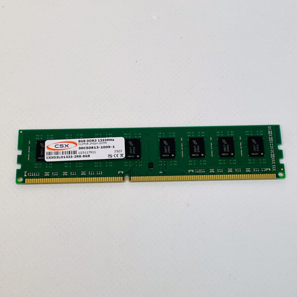 CSX CSXD3LO1333-2R8-8GB, 8GB DDR3-1333 MHz DIMM, Arbeitsspeicher, 240-Pin, Desktop RAM