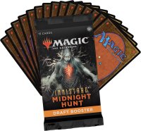Wizards of the Coast MTG Innistrad: Midnight Hunt Draft Booster Display, 36 Boosterpacks, englisch, Sammelkartenspiel, Neuauflage