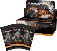 Wizards of the Coast MTG Innistrad: Midnight Hunt Draft Booster Display, 36 Boosterpacks, englisch, Sammelkartenspiel, Neuauflage