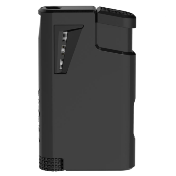 XIKAR XK1 Jet Flame Lighter, Single Jet, Black, Refillable, Ergonomic, Gas Level Viewing Window