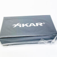 Xikar 9654SL Pfeifenfeuerzeug, silber, seitliche Flamme, Nachfüllbar, integrierter Stopfer, für Pfeifenraucher