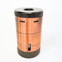 Xikar Volta Tischfeuerzeug, Vierfachflamme, Bronze/Gunmetal, großer Tank, Flammenregulierung, ergonomisch, Zigarren-Zubehör