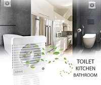 Airope Silenta 100 exhaust fan, 100mm, non-return valve, mosquito net, 7W, 26dBA, quiet, wall-mounted, bathroom/kitchen/toilet