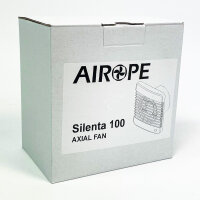 Airope Silenta 100 exhaust fan, 100mm, non-return valve, mosquito net, 7W, 26dBA, quiet, wall-mounted, bathroom/kitchen/toilet
