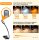 Gritin G1330 Reading Lamp, Book Clamp, 3 Color Modes, Stepless Dimming, USB Rechargeable, 360° Flexible, Ideal for Bed & Travel, Black