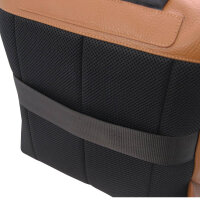 Tuscany Leather TL142355 Rucksack, weiches Leder, Farbe Cognac, elegantes Design, mehrere Fächer