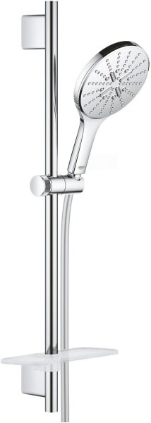 GROHE Rainshower 26592000, Shower system, 3 spray patterns, Shower bar set, chrome, SmartActive, 150 cm