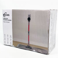 Ravas DSV806 Cordless Vacuum Cleaner, OLED Touch Display, Multi-Stage Filtration, Large Capacity, 25.9V, 30V/500mA, Red
