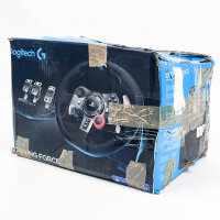 Logitech G29 Driving Force Rennlenkrad, zweimotoriges Force Feedback, 900° Lenkung, Leder, Edelstahlpedale, für PS5/PS4/PC/Mac, gebraucht, leichte Kratzer