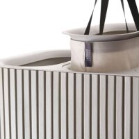 Joseph Joseph Tota Trio 90L Laundry Basket, 3 Compartments, Dividing System, Lid, Carrying Handles, Modern Design