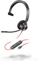 Poly Blackwire 3310 Mono Headset, USB-C/USB-A, wired,...