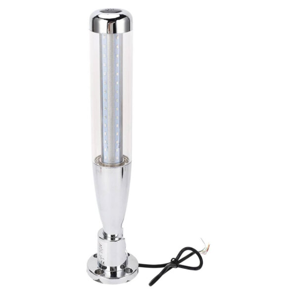 LED signal tower, industrial stacking light, DC 24V, red/white/green, with buzzer, warning column for machines