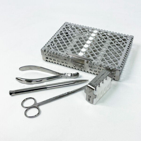 NOVAMag wash tray 190x140x34 mm, cleaning tray for dental instruments, sterilizable, stainless steel