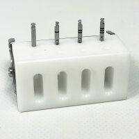 NOVAMag wash tray 190x140x34 mm, cleaning tray for dental instruments, sterilizable, stainless steel