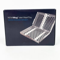 NOVAMag wash tray 190x140x34 mm, cleaning tray for dental instruments, sterilizable, stainless steel