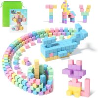Magnetic construction toy, 80-piece set of magnetic...