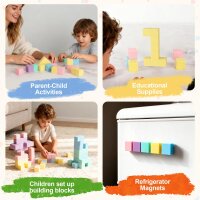 Magnetic construction toy, 80-piece set of magnetic building blocks for children aged 3 and up, educational toy, magnetic cubes, gift for boys and girls