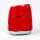 SMEG Retro Knife Block, Stainless Steel, Red, for 6 Knives (Knives Not Included), Non-Slip, Stylish Design