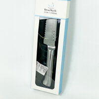 Smeg Brotmesser 19 cm Nr. 5, Küchenmesser aus deutschem Edelstahl, gezahnte Klinge für Brot