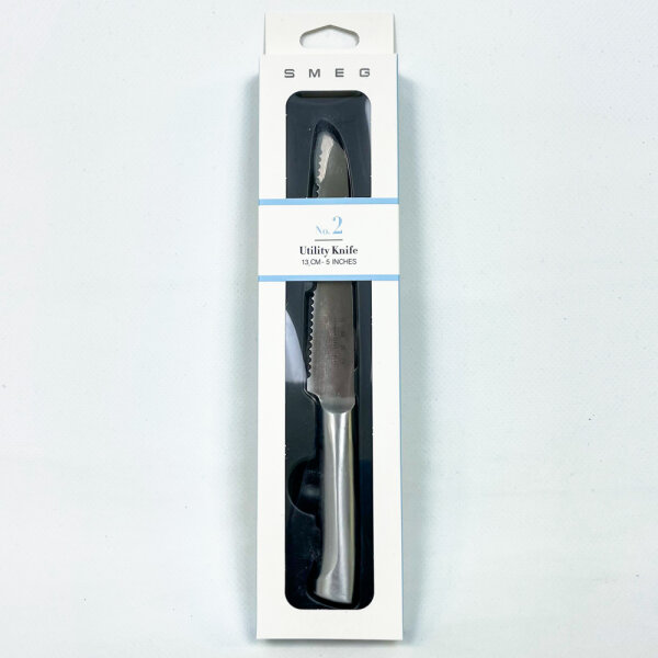 Smeg Universal Knife 13 cm No. 2, kitchen knife made of German stainless steel, versatile