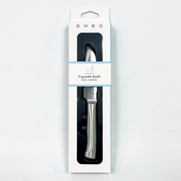 Smeg vegetable knife 8 cm No. 1, kitchen knife made of German stainless steel, handy, precise, ideal for vegetables