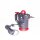 Hoover SGE1000 dry cleaner for textiles, wet steam for hard surfaces, several accessories, 1000 W, 4 bar, finished in 2 min, tank 0.37 l, 20 min, cable 5 m, titanium/red