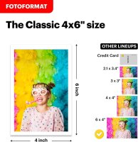 Kodak D600 photo printer, mobile dye-sublimation printer, incl. paper & ink cartridges, yellow