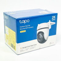 TP-Link Tapo C520WS Outdoor Camera, 2K 4MP, 360° Pan/Tilt, Starlight Night Vision, IP66, AI Detection, Local & Cloud Storage, App Control