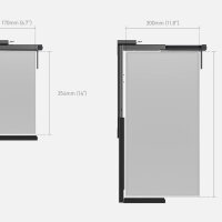 Secretlab MAG-PCMNT-BLK PC Mount, Height Adjustable 17–30 x 35.4–54.3 cm, Robust, for Gaming Setups