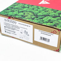 Vario Term AR-DUOPEX-B-R Winkel-Thermostat-Set, 2x 50mm Thermoventile, matt schwarz, PEX-Anschluss, PR-Rosette