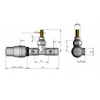 Vario-Term AUGS0214CFK/P(Pex) Angle Thermostat Set,...