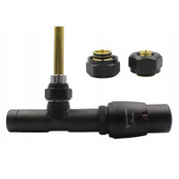 Vario-Term AUGS0214CFK/P(Pex) Angle Thermostat Set, Radiator Valve, Corner Shape, for Pex Pipes, Thermostatic Head