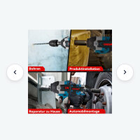 Onevan Akku Schlagschrauber 1800NM, 3-stufig, 1/2" Drehschlagschrauber für LKW, 2 Akkus, Koffer, Blau/Schwarz